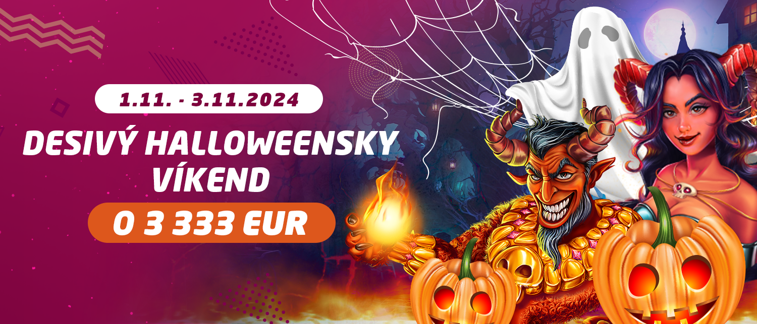 Desivý halloweensky víkend o 3 333 EUR